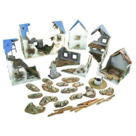 Ruined European Village Set