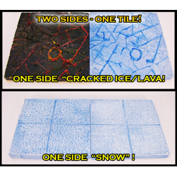 STONES TRANSLUCENT Double-sided Cracked Ice/Snow Tiles!