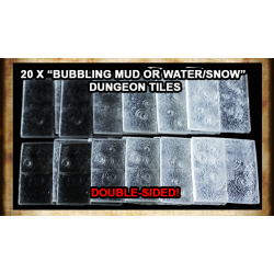 STONES TRANSLUCENT Double-sided Bubbling Water, Mud/Snow Tiles!