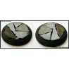 40mm Round Scenic Bases - Stone-slab - 2