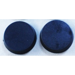 25 x 20mm ROUND "FLAT" MINIATURE BASES! - Plastic