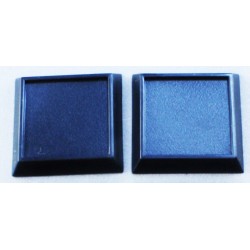 20 x 25mm SQUARE "LIPPED" MINIATURE BASES! - Plastic