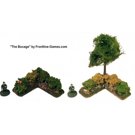 THE BOCAGE - Hedgerow Corner sections set 1