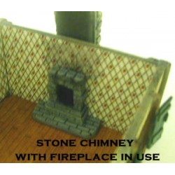 Stone Chimney w/fireplace