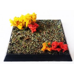 Fall Foliage - Mixed-Fall Bushes - SCENIC TUB - Miniature Basing System