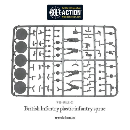 WARLORD GAMES WWII British Infantry Sprue.