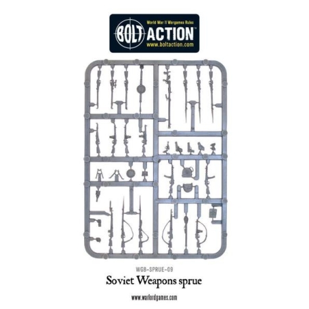 WARLORD GAMES Soviet Weapons sprue