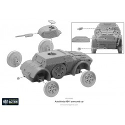 WARLORD GAMES WWII Italian Autoblinda AB41 Armored Car