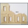 Ruined City Building A - Large Corner Section 2 "Bricked/Stone Large rectangle windows"