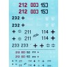 28mm WWII German Armored vehicle decals sheet FRONTLINE GAMES