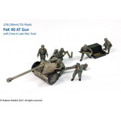 German PaK 40 75mm Anti-tank Gun w/crew 28mm WWII RUBICON MODELS