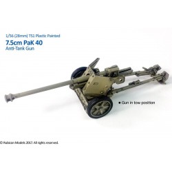 German PaK 40 75mm Anti-tank Gun w/crew 28mm WWII RUBICON MODELS