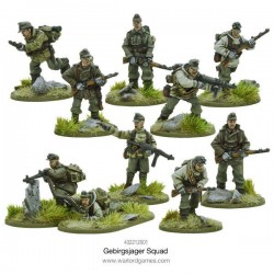 German Gebirgsjager squad box set 28mm WWII WARLORD GAMES