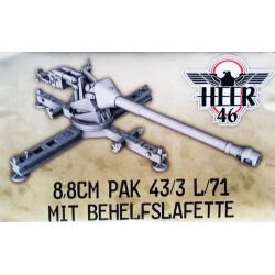 German PaK 43/3 L71 Anti-tank gun 28mm WWII HEER46