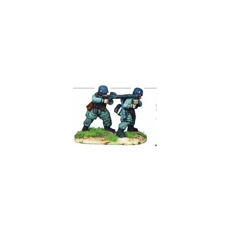 German Fallschirmjager MG34 Team Assaulting  (Paratroopers) 28mm WWII WARGAMES FOUNDRY