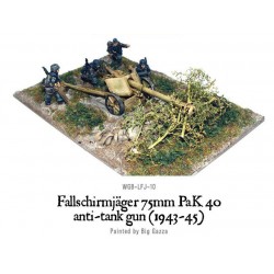 German Fallschirmjager 75mm PaK 40 anti-tank gun 28mm WWII WARLORD GAMES