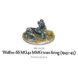 German Waffen SS MG42 MMG team firing (1943-45) 28mm WWII WARLORD GAMES