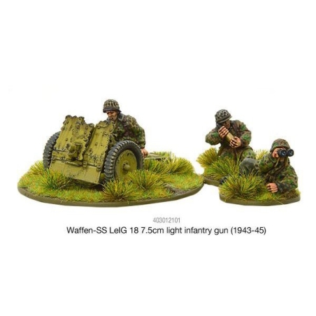 German Waffen SS LeIG 18 7.5cm light infantry gun (1943-45) 28mm WWII WARLORD GAMES