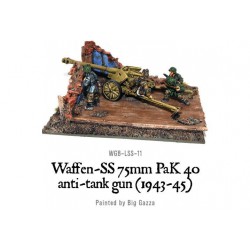 German Waffen SS 75mm PaK 40 anti-tank gun (1943-45) 28mm WWII WARLORD GAMES