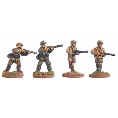 German Afrika Korps w/Rifles I 28mm WWII BLACK TREE