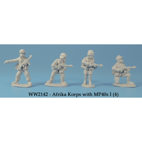 German Afrika Korps w/MP40s 28mm WWII BLACK TREE