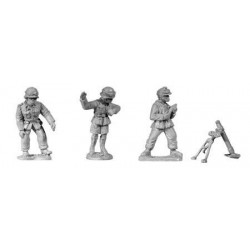 German Afrika Korps Mortar Team 28mm WWII BLACK TREE