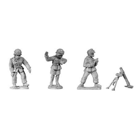 German Afrika Korps Mortar Team 28mm WWII BLACK TREE