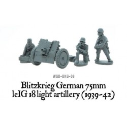 German Blitzkrieg 75mm LeiG 18 light artillery (1939-42) 28mm WWII WARLORD GAMES