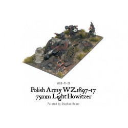 Polish Army 75mm light artillery 28mm WWII WARLORD GAMES