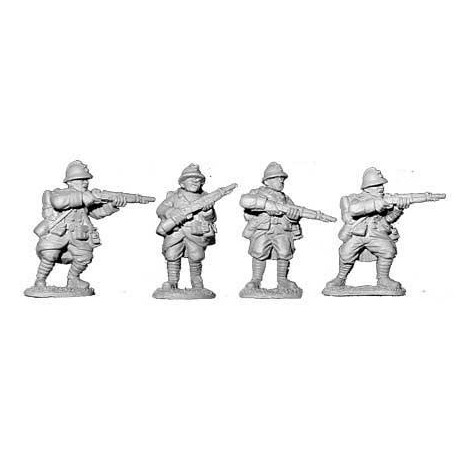 French Infantry w/rifles 2 28mm WWII BLACK TREE