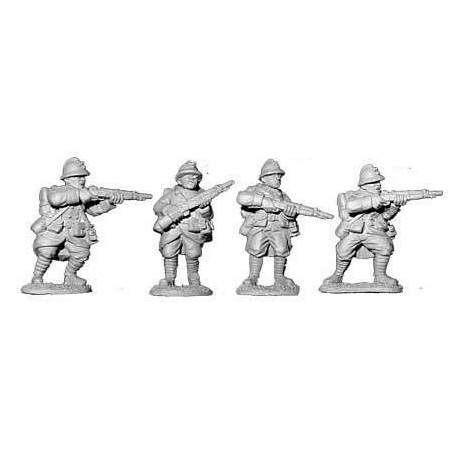 French Infantry w/rifles 2 28mm WWII BLACK TREE