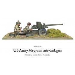 U.S. American Army M1 57mm anti-tank gun 28mm WWII WARLORD GAMES