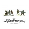 U.S. American Army Flamethrower & Light Mortar teams (Winter) 28mm WWII WARLORD GAMES