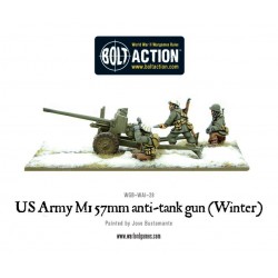 U.S. American Army 57mm anti-tank gun M1 (Winter) 28mm WWII WARLORD GAMES