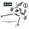 U.S. American Army 105mm Medium Artillery M2A1 (Winter) 28mm WWII WARLORD GAMES