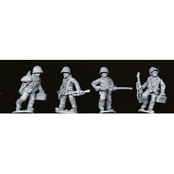 American U.S. Marines .30 Cal Teams Advancing 28mm WWII ASSAULT GROUP