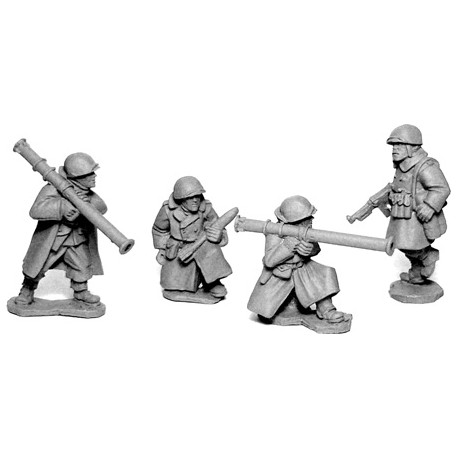 U.S. American Infantry Bazooka Team in Greatcoats 28mm WWII ARTIZAN DESIGN