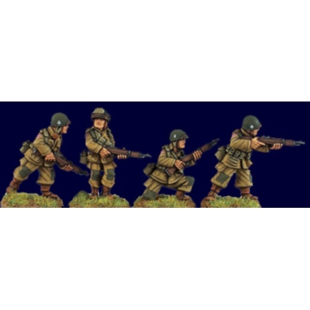 U.S. American Airborne Riflemen II 28mm WWII ARTIZAN DESIGN