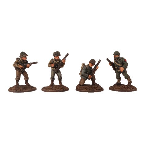 U.S. American Infantry w/Rifles III 28mm WWII BLACK TREE DESIGN