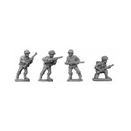 U.S. American Infantry w/Rifles IV 28mm WWII BLACK TREE DESIGN