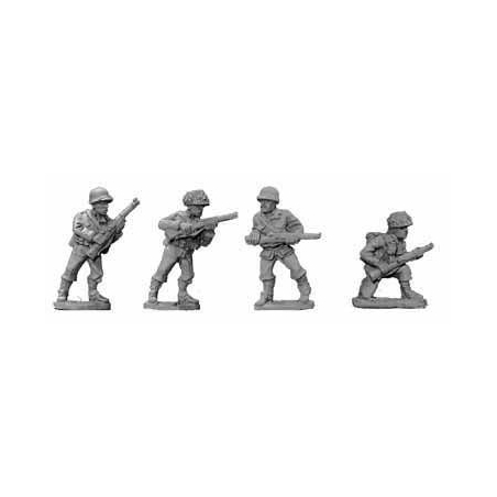 U.S. American Infantry w/Rifles IV 28mm WWII BLACK TREE DESIGN