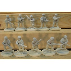 U.S. American Airborne Para Squad 3 28mm WWII BLACK TREE DESIGN