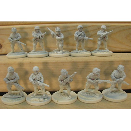 U.S. American Airborne Para Squad 3 28mm WWII BLACK TREE DESIGN