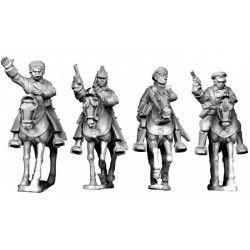 Russian Soviet Russian Cossack Cavalry Command 28mm COPPLESTONE CASTINGS