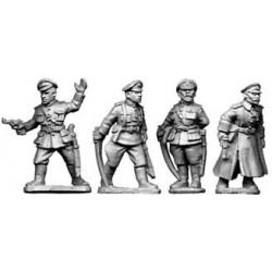 Soviet White Russian Officers 28mm COPPLESTONE CASTINGS