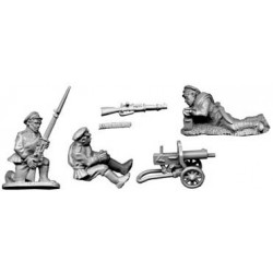 Soviet White Russian Maxim MMG Team 28mm COPPLESTONE CASTINGS