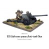 American U.S. Airborne 57mm anti-tank gun 28mm WWII WARLORD GAMES