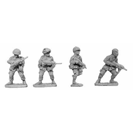 American U.S. Airborne Para  with SMGs "Grease Guns" II 28mm WWII BLACK TREE DESIGN