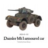 British Diamler MKI Armored Car 28mm WWII WARLORD GAMES