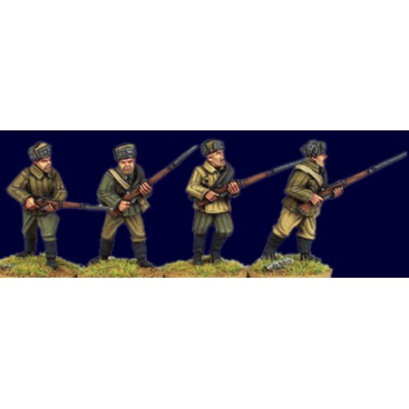 Russian Soviet Soviet Riflemen (Fur caps) 28mm WWII ARTIZAN DESIGN